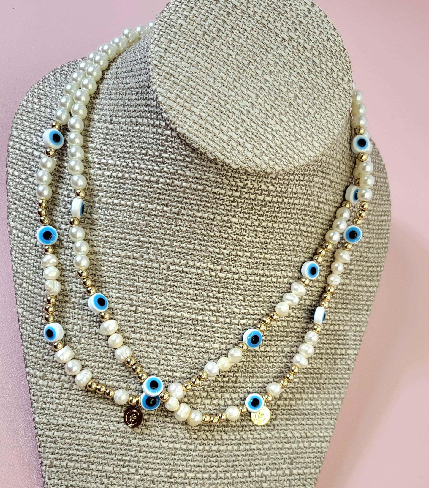 Collar Mal de Ojo y Perlas