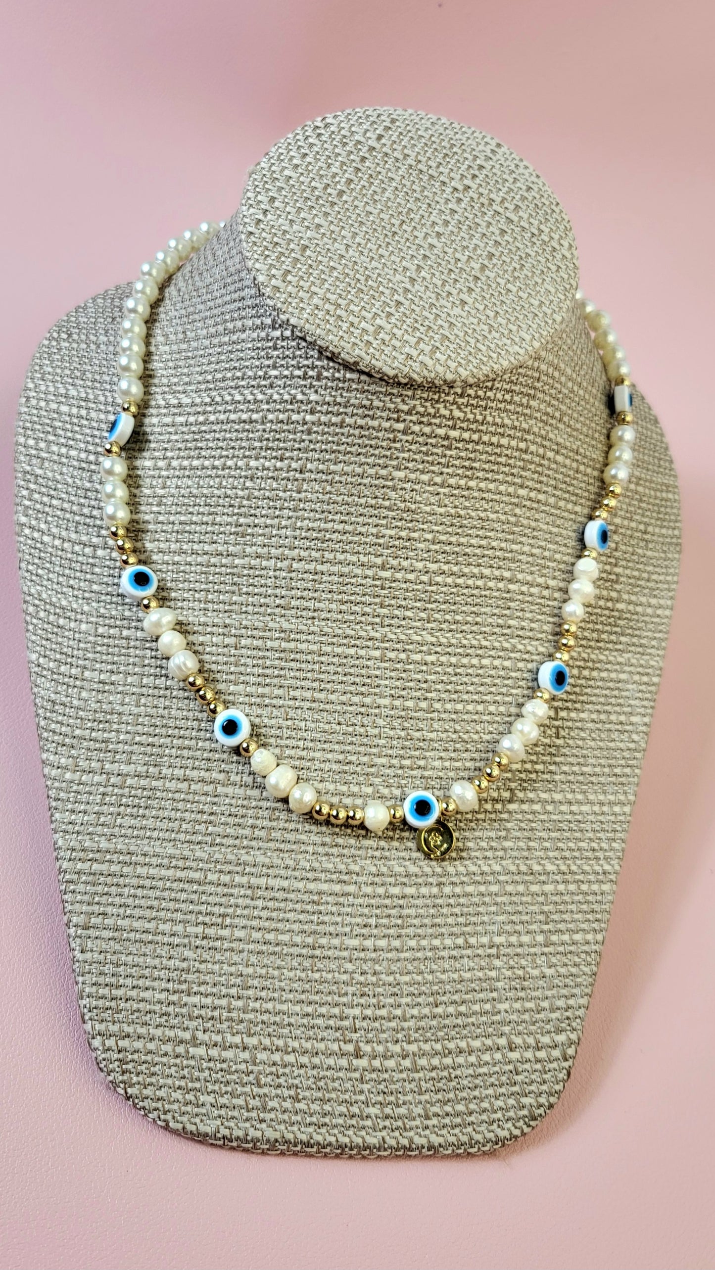 Collar Mal de Ojo y Perlas