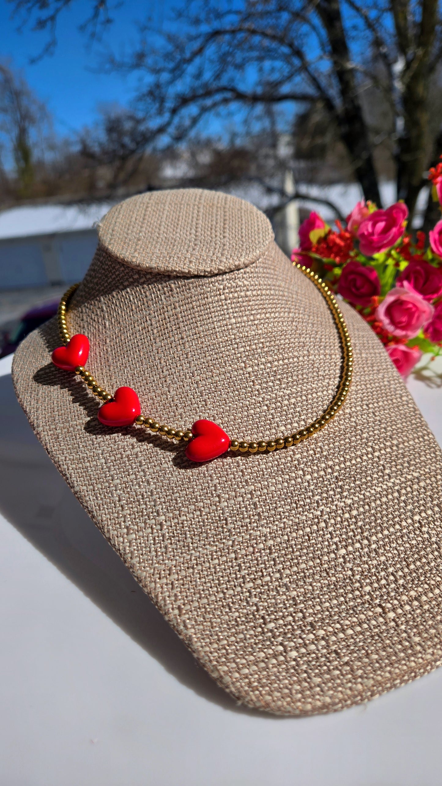 Three Hearts Necklace