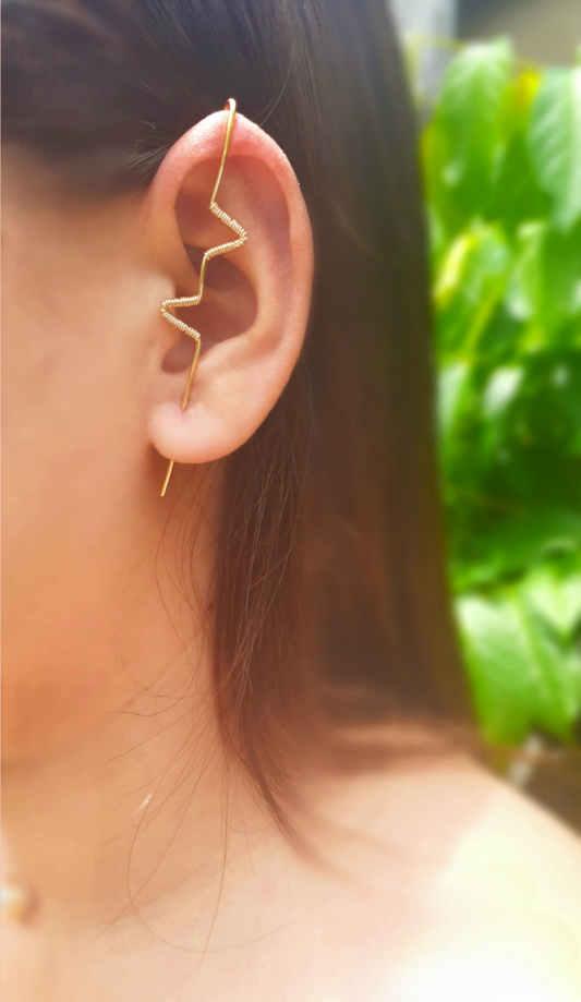 Pendientes Solitario Zic zac
